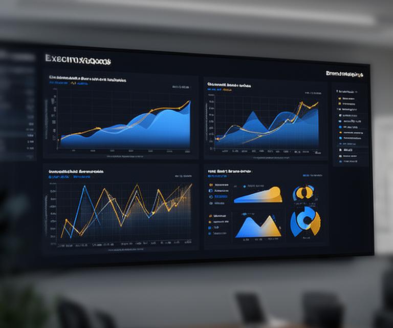 SaaS metrics dashboard comparing ARR growth and burn multiples with clean annotations on a large display